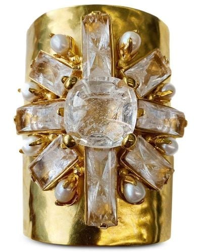 Goossens Manchette Stones cuff bracelet - Metallizzato