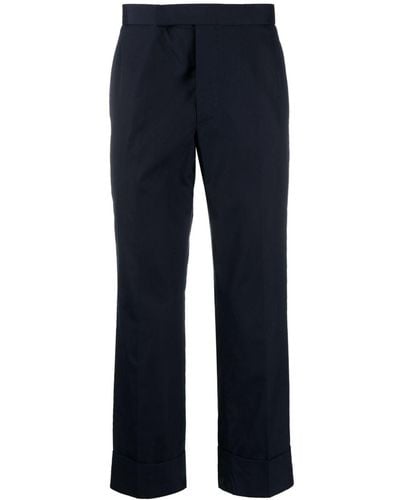 Thom Browne Tailored Cropped Trousers - Blue