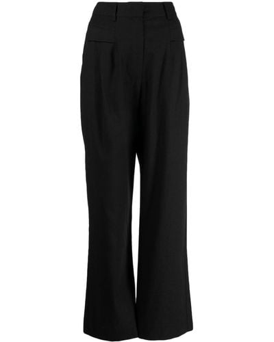 We Are Kindred Arata High-waisted Straight-leg Trousers - Black