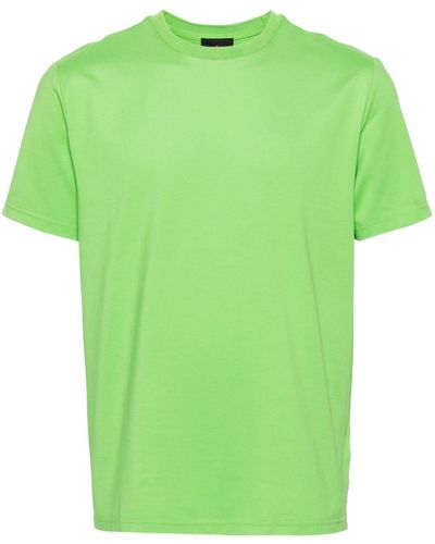 Peuterey Logo-embroidered Piqué T-shirt - Green