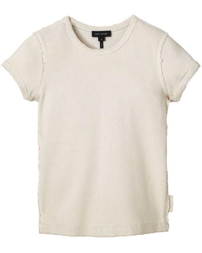 Marc Jacobs Geribbeld T-shirt - Wit