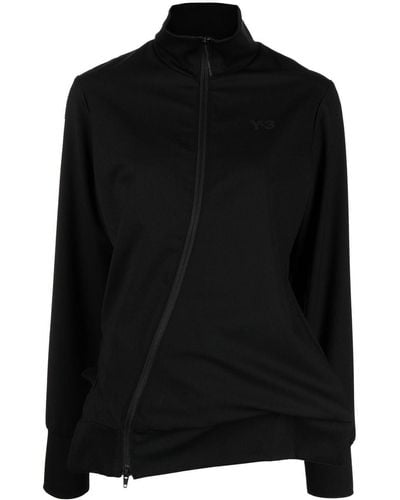 Y-3 Asymmetric Zip Sweatshirt - Black