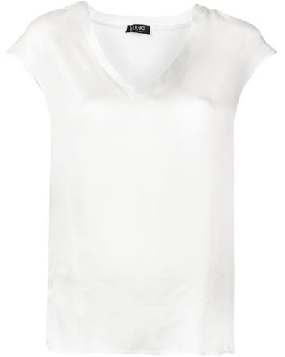 Liu Jo Damen acetat hemd - Weiß