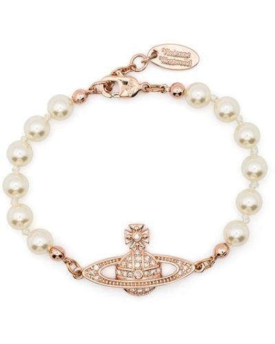 Vivienne Westwood Bracciale Bas Relief mini - Bianco