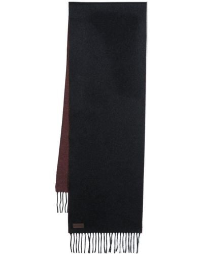 Canali ロゴパッチ スカーフ - ブラック