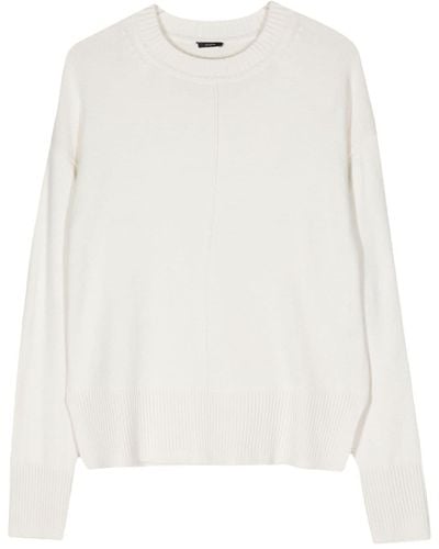JOSEPH Crew-neck Silk-blend Sweater - White