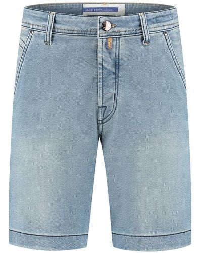 Jacob Cohen Schmale Jeans-Shorts - Blau