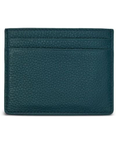 12 STOREEZ Grained-texture Leather Cardholder - Green