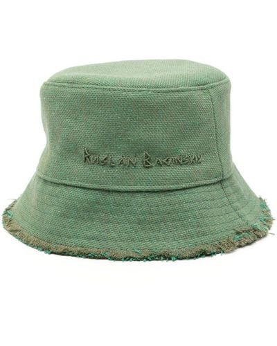 Ruslan Baginskiy Cappello bucket con ricamo - Verde