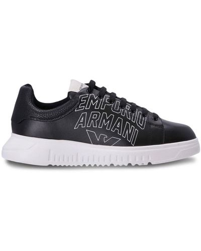 Emporio Armani Low-top Sneakers - Zwart