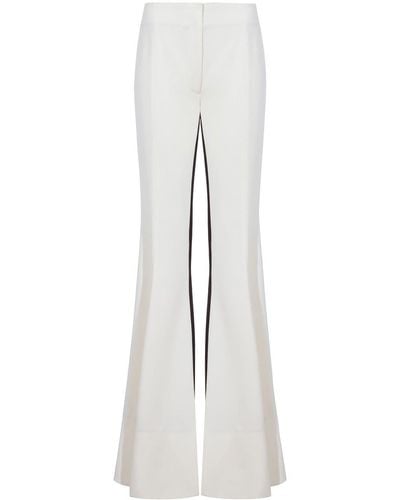 Proenza Schouler Stripe-detail Tuxedo Trousers - White