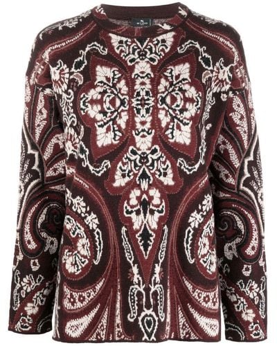 Etro Intarsia-pattern Sweater - Black