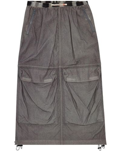 DIESEL O-asis Cargo Skirt - Grey