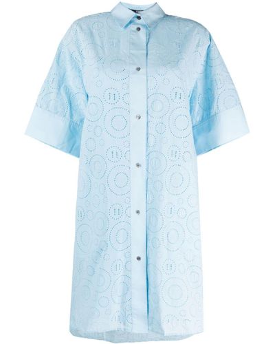 Karl Lagerfeld Button-up Midi-jurk - Blauw