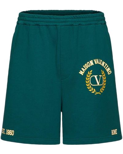 Valentino Garavani Maison Cotton Sweatpants - Green