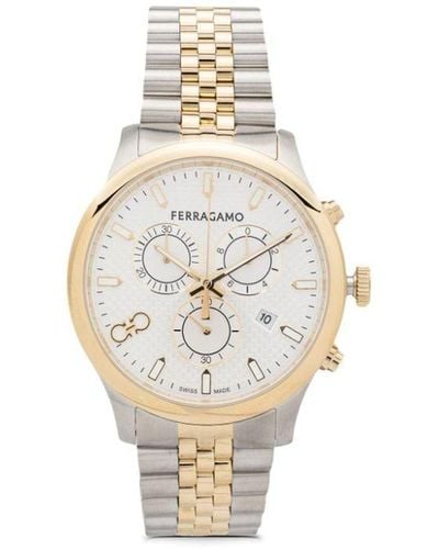 Ferragamo Duo Chrono 42mm 腕時計 - ホワイト