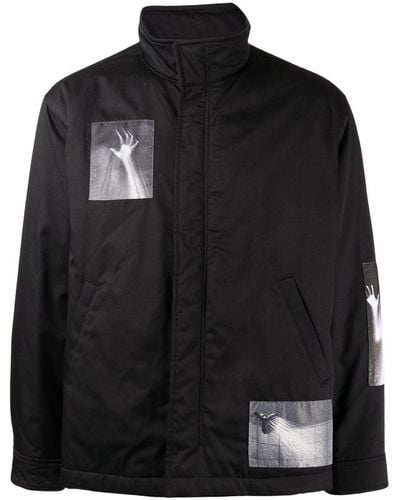 Undercover Photograph-print Padded Jacket - Black