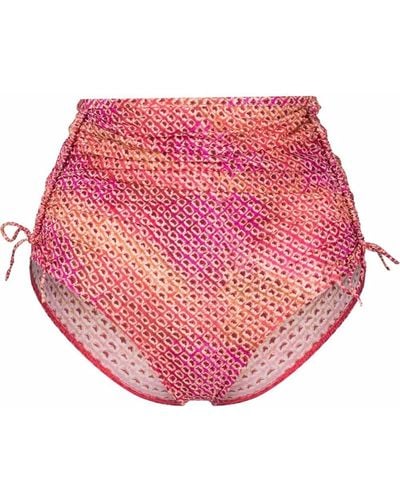 Isabel Marant Slip bikini Selaris con stampa - Rosa