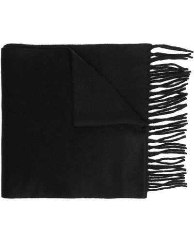 Polo Ralph Lauren Embroidered Logo Cashmere Scarf - Black