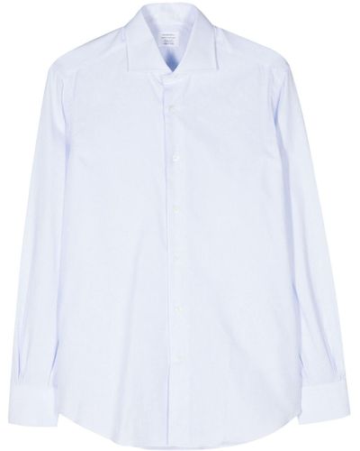 Mazzarelli Long-sleeve Cotton Shirt - White
