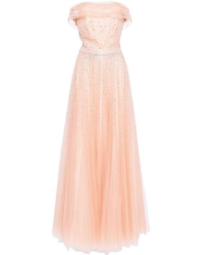 Jenny Packham Shayla Crystal-embellished Gown - Pink