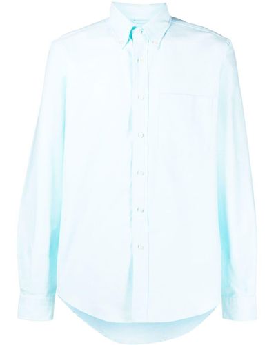Aspesi Chest Pocket Long-sleeved Shirt - Blue