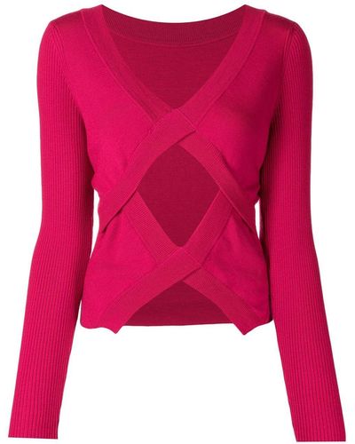 Antonio Marras Cut-out Virgin Wool Sweater - Pink