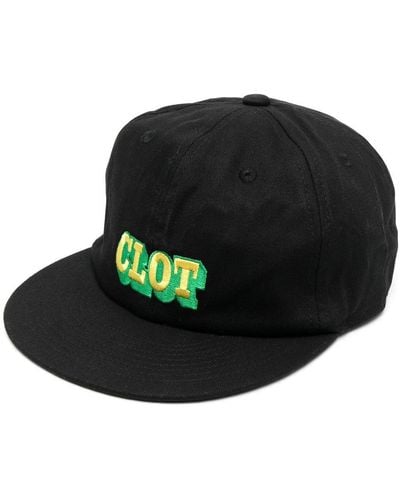 Clot Black Embroidered-logo Baseball Cap