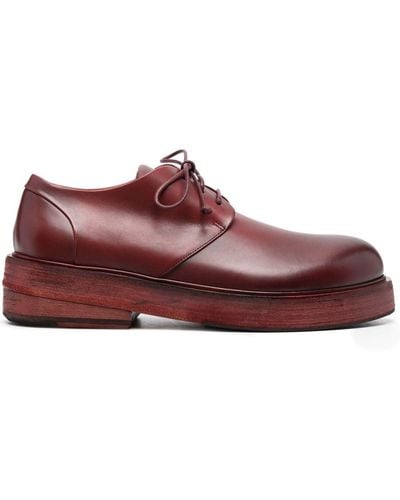 Marsèll Lace-up Leather Derby Shoes - Red