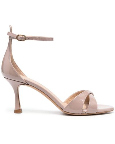 Roberto Festa Patent-leather Open-toe Sandals - Pink