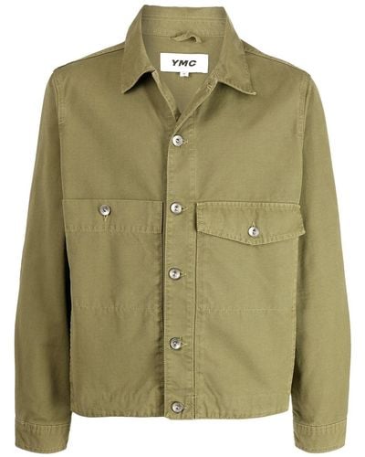 YMC Pinkley Button-up Jacket - Green