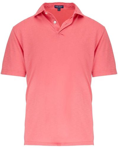 Peter Millar Short-sleeved Polo Shirt - Pink