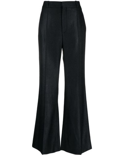 Chloé Pantalon Met Geplooid Detail - Zwart