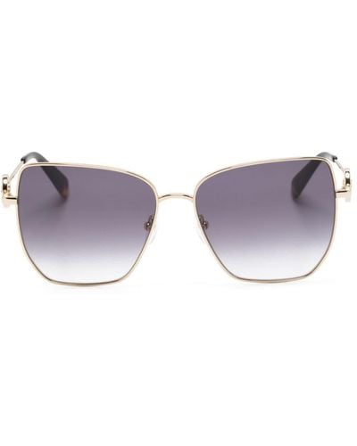 Longchamp Lunettes de soleil à monture oversize - Violet