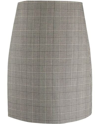 Ralph Lauren Collection Prince Of Wales Check-print Skirt - Gray