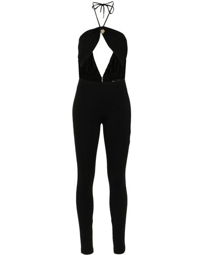 DSquared² Heart-detail halterneck jumpsuit - Nero