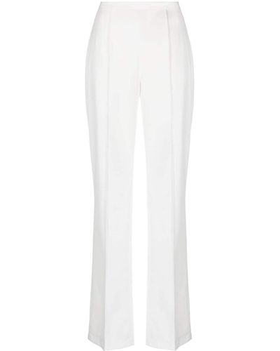 Styland High-waisted Straight-leg Trousers - White