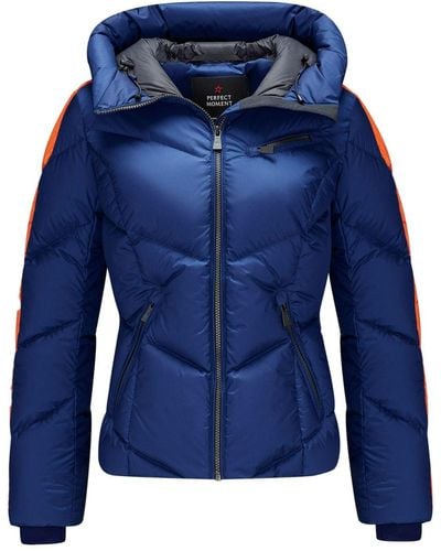 Perfect Moment Gold Star Down Jacket - Blue