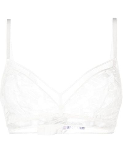 Eres Onctueux Lace Triangle-cup Bra - White