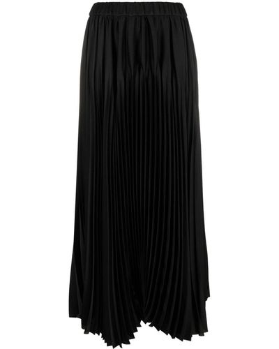 Fabiana Filippi Jupe longue à design plissé - Noir