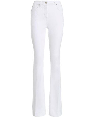 Etro Straight-Leg-Jeans mit Stickerei - Weiß