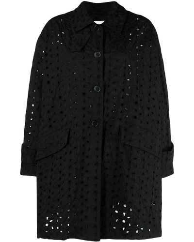 Mackintosh Manteau HUMBIE à simple boutonnage - Noir
