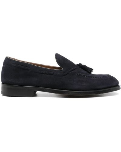 Doucal's Tassel-detail Suede Loafers - Black