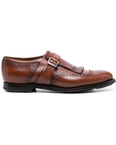 Church's Shanghai Leather Monk Shoes - Brown