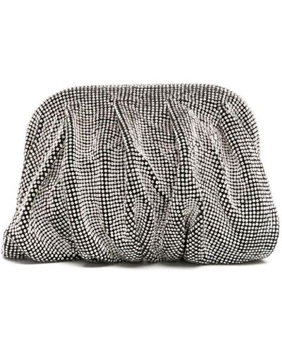 Benedetta Bruzziches Small Venus Rhinestone-embellished Clutch Bag - Grey