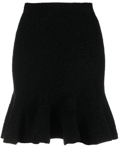 Jil Sander High-waisted Flared Midi Skirt - Black