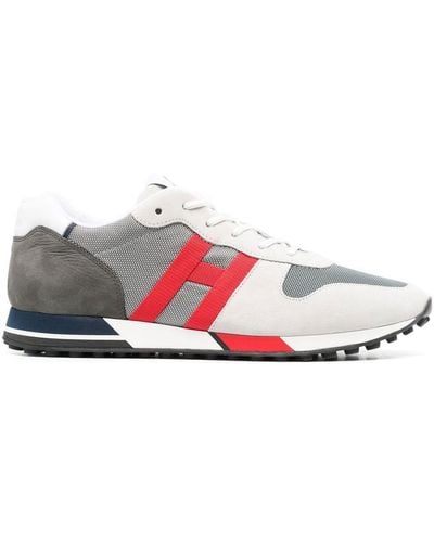 Hogan H383 Sneakers in Colour-Block-Optik - Weiß