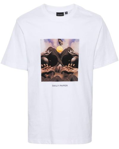 Daily Paper Graphic-print Cotton T-shirt - White