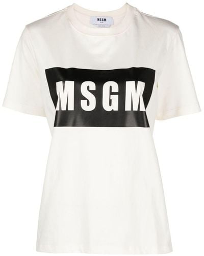 MSGM ロゴ Tシャツ - ブラック