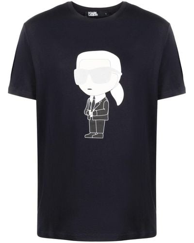 Karl Lagerfeld Ikonik Karl Tシャツ - ブルー